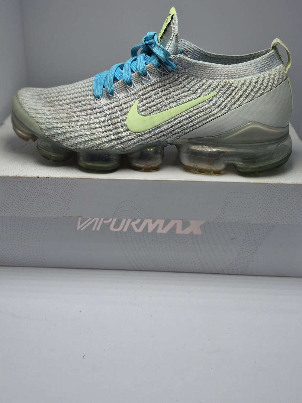 Nike Air VaporMax Flyknit 3 "Pure Platinum Barely Volt" (DC2051-001) Women's 9.5